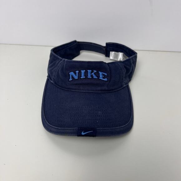Nike Y2K Unisex Golf Visor Adjustable One Size Fits Blue - Picture 1 of 5